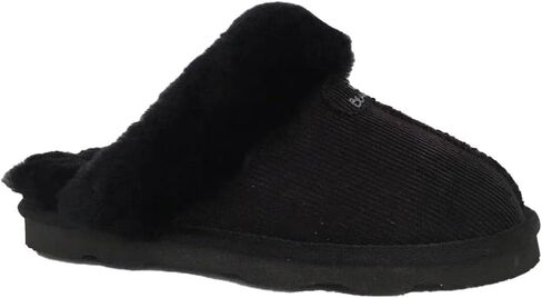 Bearpaw Loki Ii 2 - Women's Sheepskin Slippers Black Corduroy - 7 Medium in Kuwait