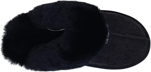 Bearpaw Loki Ii 2 - Women's Sheepskin Slippers Black Corduroy - 7 Medium in Kuwait