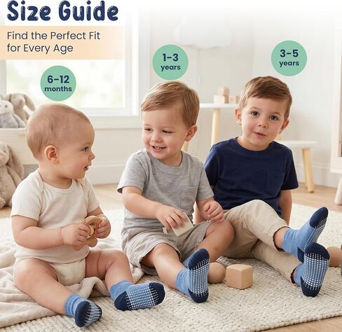 Organic Cotton Blend Ankle Toddler Socks 6M-12M-2t-3t-4t-5t Baby Gift | Oeko-Tex Certified, 6 Pair Ankle Socks, 12-18 Month Socks, Socks Toddler, Navy, Blue & Gray, Unisex Design, 1-3 Years in Kuwait