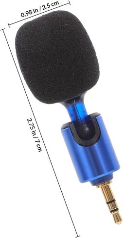 Holibanna Portable Professional Microphone for Camera with Noise Reduction, Miniature Metal Microphone for Video Recording and Traveling, Compact Plug-in Design for Audio Capture in Kuwait