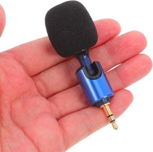 Holibanna Portable Professional Microphone for Camera with Noise Reduction, Miniature Metal Microphone for Video Recording and Traveling, Compact Plug-in Design for Audio Capture in Kuwait