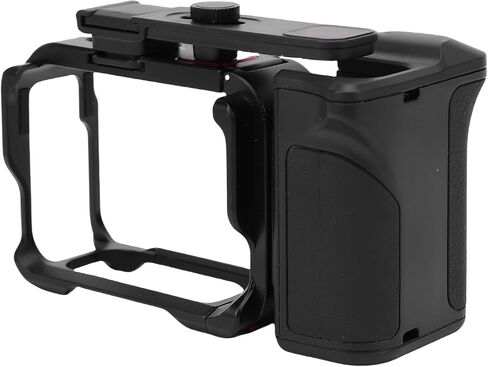 Aluminum Alloy Action Camera Cage Handle, Magnetic Shutter Button Adjustable Cold Shoe Mount with Dual Claw Locking System, for Ace 2 Action Camera in Kuwait