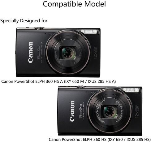 Screen Protector for Canon PowerShot ELPH 360 HS A (IXY 650 M) | [2 Pack] Tempered Glass Film, 9H Hardness, Compatible for Canon PowerShot ELPH 360 HS (IXY 650 / IXUS 285 HS), IXUS 285 HS A in Kuwait