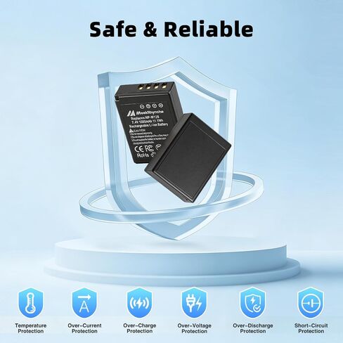 2-Pack NP-W126, NP-W126S Battery for Fuji X-T100, X-T200, X100F, X100V, X-S10, X-A3, X-A5, X-A10, X-E2S, X-E3, X-E4, X-H1, X-M1, X-Pro2, X-Pro3, X-T1, X-T2, X-T3, X-T10, X-T20, X-T30 in Kuwait