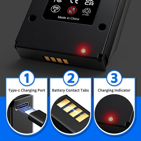 GOXX 8.0Ah Replacement Battery for GardePro Trail Cameras L780D Battery | Compatible with GardePro Trail Cameras,Models E6 2.0 Pro, E8 2.0 Pro, R3 Pro, X66 Pro, Meidase P300 Pro, S965 Pro in Kuwait