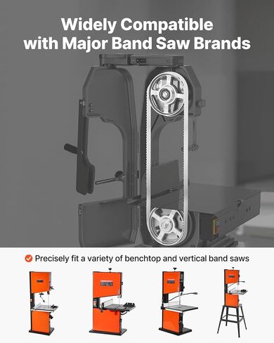 VEVOR Bandsaw Blade, 150 Inch Length, 4 TPI Band Saw Blade with 18 HRC Hardened Sharp Teeth, SK5 High-Strength Carbon Steel, 0.75 Inch Width, Replacement for Major Woodworking Band Saw Brands, 1 Pack in Kuwait