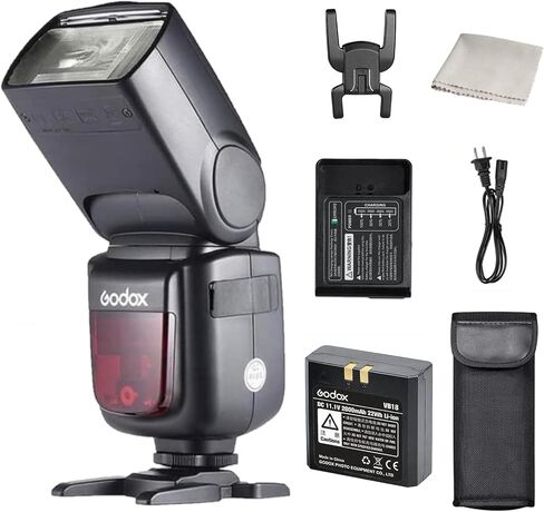 Godox Ving V860II-S 2.4G HSS 1/8000 TTL Li-on Battery V860II Camera Flash Speedlite for Sony A7 A7R A7S A7II A7RII A58 A99 A6000 A6300 Camera | GN60, HSS 1/8000s, 1.5s recycle,20-200mm Zoom, 2.4G Wireless Speedlite, 2000mAh battery, diffuser kit included in Kuwait