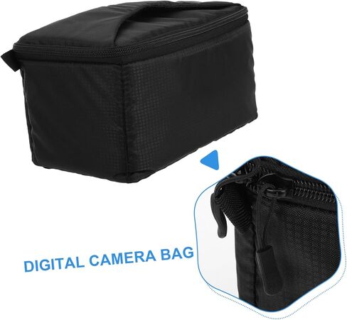 Digital Camera Bag Compact Case for DSLR Accessories Lightweight Padded Storage Insert with Portable Handle for Travel and Outdoor Photography in Kuwait