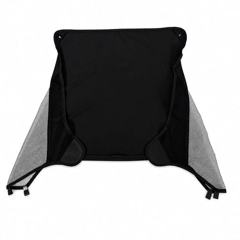 Sunshade Extension for Doona Car Seat Stroller, Breathable Mesh, Black | Solid overhead shade with breathable mesh side panels; folds flat for sunny walks and everyday stroller use. in Kuwait