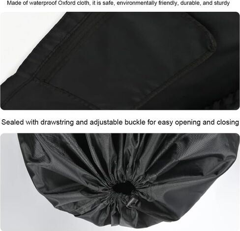 Stroller Travel Bag Waterproof for Airplane with Carry Strap Baby Stroller Cover for Airplane Perfect for Baby Travel Essentials (Black) in Kuwait