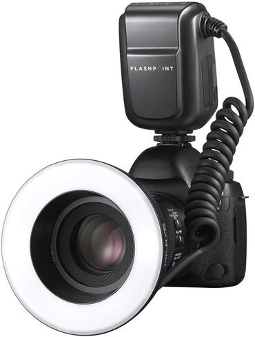 Flashpoint MF-R76 TTL Macro Ring Flash Compatible with Nikon Cameras, Dual Tube Macro Speedlight with Wireless Control in Kuwait