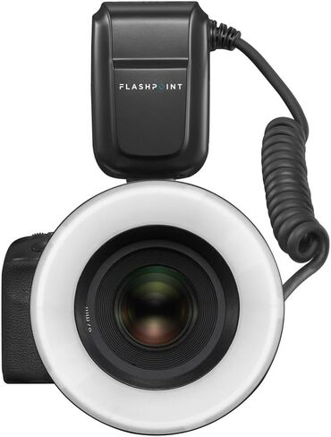 Flashpoint MF-R76 TTL Macro Ring Flash Compatible with Nikon Cameras, Dual Tube Macro Speedlight with Wireless Control in Kuwait