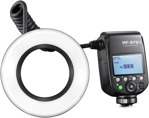 Flashpoint MF-R76 TTL Macro Ring Flash Compatible with Nikon Cameras, Dual Tube Macro Speedlight with Wireless Control in Kuwait