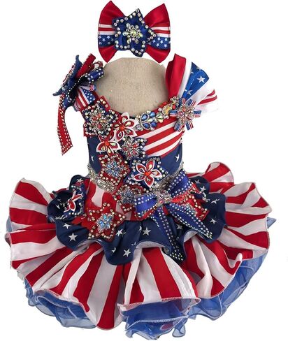 Jenniferwu Pageant Dress Toddler Baby Newborn Little Girl's Pageant Party Dress G535 Christmas Multi Color 5T in Kuwait