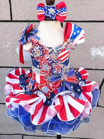 Jenniferwu Pageant Dress Toddler Baby Newborn Little Girl's Pageant Party Dress G535 Christmas Multi Color 5T in Kuwait