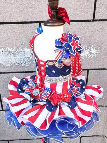 Jenniferwu Pageant Dress Toddler Baby Newborn Little Girl's Pageant Party Dress G535 Christmas Multi Color 5T in Kuwait