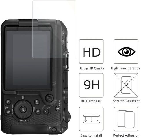 for Canon EOS R6 V Camera Screen Protector, Anti-Scratch | [3 Pack] HD Tempered Glass Film, 9H Hardness, Anti-Fingerprint, Bubble Free, Compatible for Canon EOS R6 V Mirrorless Camera in Kuwait