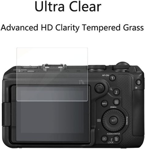 for Canon EOS R6 V Camera Screen Protector, Anti-Scratch | [3 Pack] HD Tempered Glass Film, 9H Hardness, Anti-Fingerprint, Bubble Free, Compatible for Canon EOS R6 V Mirrorless Camera in Kuwait