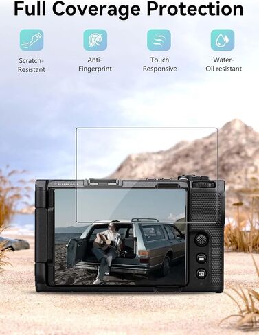 for Nikon ZR Screen Protector – 3 Pack Tempered Glass Film for Display,9H Hardness,Anti-Scratch,HD Clarity,Bubble-Free,Fingerprint Resistant in Kuwait
