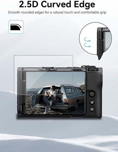 for Nikon ZR Screen Protector – 3 Pack Tempered Glass Film for Display,9H Hardness,Anti-Scratch,HD Clarity,Bubble-Free,Fingerprint Resistant in Kuwait
