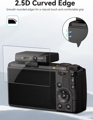 for Ricoh GR IV Screen Protector – 3 Pack Tempered Glass Film for Display,9H Hardness,Anti-Scratch,HD Clarity,Bubble-Free,Fingerprint Resistant in Kuwait