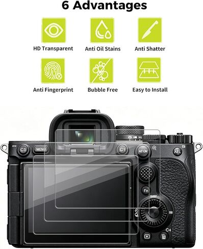 4-Pack for Sony RX100 VII VI V IV III II I RX100M7 M6 Camera Screen Protector,0.3mm Ultra-Thin 9H Hardness Tempered Glass, Full Coverage, LCD Display Film, HD Clear, Anti-Scratch, Bubble-Free in Kuwait