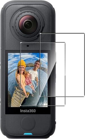 2 Pack Compatible with Insta360 X4 Air Screen Protector,Full Coverage 9H Tempered Glass LCD Display Film,HD Clear Scratch Resistant for Insta 360 X4 Air Accessories in Kuwait