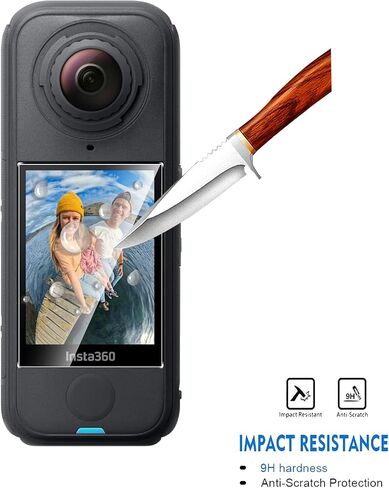2 Pack Compatible with Insta360 X4 Air Screen Protector,Full Coverage 9H Tempered Glass LCD Display Film,HD Clear Scratch Resistant for Insta 360 X4 Air Accessories in Kuwait