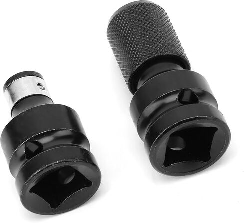 2Pcs 1/2 to 1/4 Hex Socket Adapter, Hex Drive Adapter, Bit Telescopic Ejector with Secure Clamping, Ideal for Electric Wrench in Kuwait