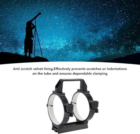 Generic Telescope Tube, 90mm Inner Diameter Clamp with 108mm Dovetail Plate for 80mm Tubes Equatorial Mount in Kuwait