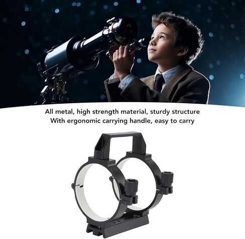Generic Telescope Tube, 90mm Inner Diameter Clamp with 108mm Dovetail Plate for 80mm Tubes Equatorial Mount in Kuwait