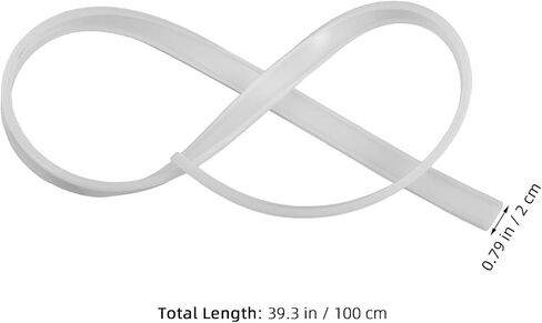 OSALADI Flexible Curved LED Light Strip Diffuser Channel with Soft Flexible Glue Material for Easy Installation and Glare Prevention, for Living Room and Bedrooms in Kuwait