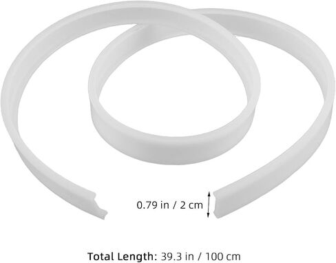 OSALADI Flexible Curved LED Light Strip Diffuser Channel with Soft Flexible Glue Material for Easy Installation and Glare Prevention, for Living Room and Bedrooms in Kuwait