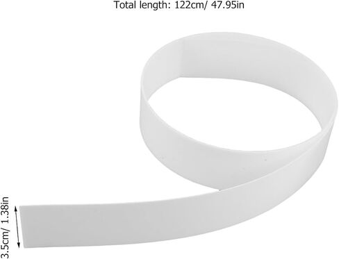 NUOBESTY Flexible LED Strip Lights Cover Acrylic Diffuser Sheet with Enhanced Light Diffusion and Easy Application, Bendable Lamp Diffuser Cover for Residential and Commercial Spaces, White in Kuwait