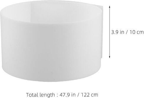 GALPADA Flexible LED Light Diffuser Cover Acrylic Sheet with Semipermeable Finish for Shop Light Diffuser and Ceilings, Bendable Diffusion Plate for Reducing Glare and Soft Glow Lighting in Kuwait