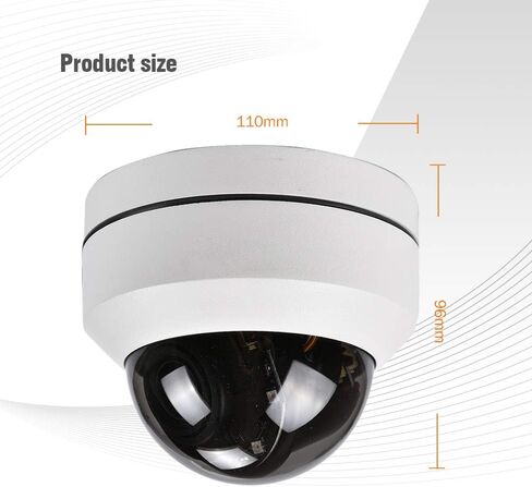 EVERSECU Mini PTZ Camera RS485 HD Analog 1080P 4X Zoom(2.8-12mm) 65ft IR Distance Outdoor High Speed Dome Camera IP66 Weatherproof Full Metal Vandalproof PTZ Camera in Kuwait