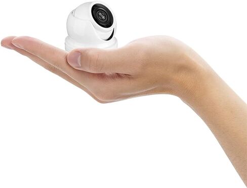 EVERSECU AHD/TVI/CVI/Analog Mini Turret Dome Camera 1080p Security Camera Weatherproof MicroDome 2MP 4 in 1 Hybrid 3.6mm Infrared Night Vision CCTV Video Surveillance HD Over Coax in Kuwait