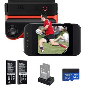 KanDao QooCam EGO - Viewer-Integrated 3D VR Camera, 24MP/8K Photos/4K 60FPS Videos Stereoscopic 3D Instant Display Camera, Compatible on VR Headsets/AR Glasses/Projectors, Charging Kit in Saudi Arabia