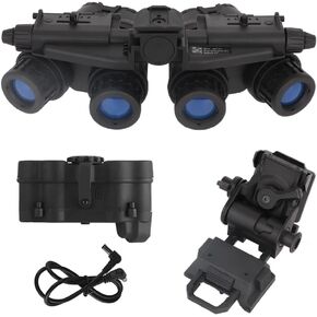 Tactical Night Vision Goggles Model GPNVG18 with Adjustable Helmet NVG Bracket Mount for Cosplay and Display, No Function (Black) in Kuwait