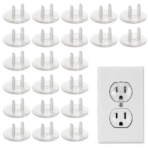 50 Pack Outlet Covers Baby Proofing Clear Outlet Covers Safety Plug Covers | Safe & Secure Electric Plug Protectors Sturdy Childproof Socket Covers for Home & Office Keep Electrical Outlets Covered in Saudi Arabia