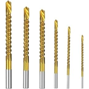 XiBany 3/6pcs Cobalt Drill Bit Set Spiral Screw Metric Composite Tap Drill Bit Tap Twist Drill Bit Set for Cutting Drilling Polishing in Saudi Arabia