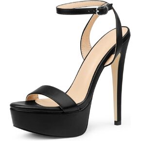 Women's High Platform Heels 5.7 Inch Stilettos Super High Heels One-Strap Sandals Open Toe Ankle Strap Dress Shoes for Party Evening Wedding in Saudi Arabia
