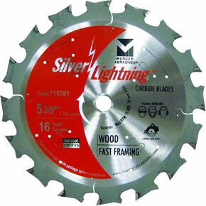 Mercer Abrasives 718122 شفرة قطع خشب كربيد ATB 60 سنًا بقطر 8-1/2 بوصة وشجرة 5/8 بوصة، لمسة نهائية فائقة النعومة in Kuwait