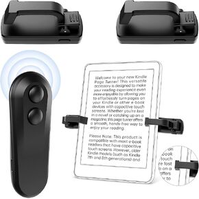 First No Text Blocking Remote Control Page Turner for Kindle Paperwhite, Clicker Page Turner with Flip Forward and Backward,Kindle Accessories for iPad/Tablets(Just Reading), Camera & Selfie Shutter in Saudi Arabia
