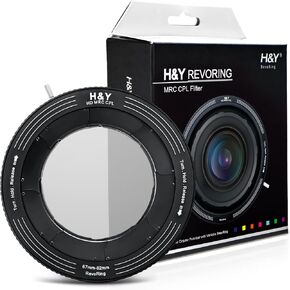 H&Y RevoRing Variable ND Filter 67-82mm VND 1.5-10 Stops Neutral Density | 2-in-1 Variable Neutral Density, Adjustable Adapter, ND3 to ND1000, Landscape, Outdoor Photography in Saudi Arabia