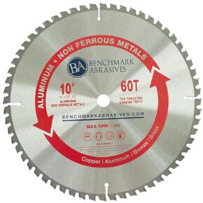 Benchmark Abrasives TCT 12 Inch Saw Blade Tungsten Carbide Tipped Circular Saw Blade with 5/8" Arbor for Cutting Aluminum, Non Ferrous Metals, 12 Inch Miter Saw Blades (12" 80 Teeth) in Saudi Arabia