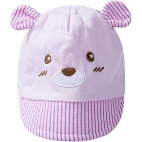 Baby Baseball Cap for Boy Girl Cute Bear Cartoon Sun Hat Snapback Toddler Infant Ball Cap 1M-3T in Kuwait
