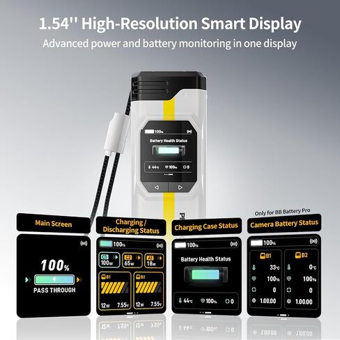 2-Pack 2600mAh NP-FZ100 Rechargeable Camera Battery USB-C Fast Charging | The LCD displays the battery level and the number of charge cycles,The battery can be charged directly via USB-C in Saudi Arabia