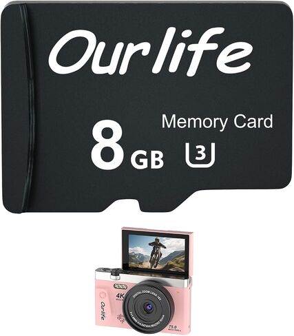 4K 75MP Digital Camera for Photography with Tripod(64GB Card) | 2026 Upgraded WiFi Vlogging Camera with Filp Screen for YouTube,18X Zoom Fill Light Compact Vlog Camera for Beginner Teens in Kuwait
