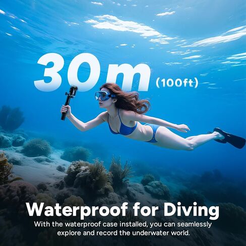 SJCAM C110Plus 64GB,4K POV Magnetic Action Camera,170° FOV Video,6-Axis Stabilization,Werable Body Camera, 30M Waterproof,for Travel,Skiing,Cycling,Built-in Mic for Vlogging,Helmet Mount in Kuwait
